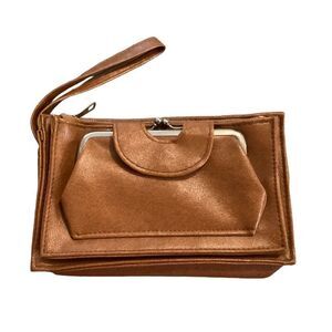 Elegant Brown Women's Wallet Clutch